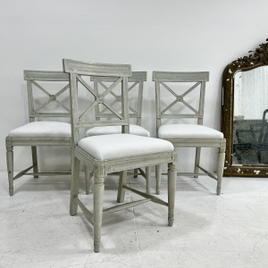 Swedish Gustavian dining chairs 