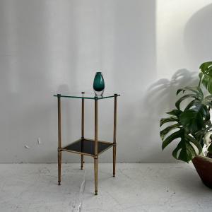 french mid century brass side table 