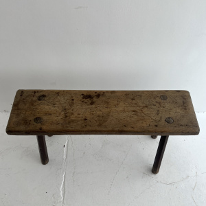 Late 18th century tall pig bench 