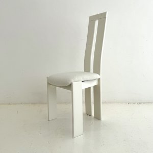  post modern Italian dining chairs by Pietro Costantini.