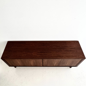 Mid-Century Danish Niels Koefoed Rosewood Tambour Door Sideboard