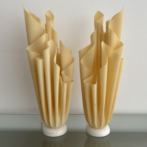 A pair of french Athena lamps by Georgia Jacob