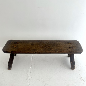 18th century primitive Welsh pig bench 