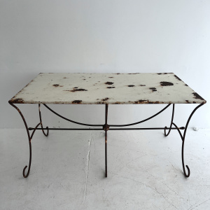 A large Mid-Century French Garden Table 