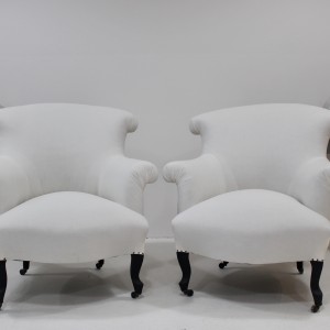 Pair of French Napoleon III  Antique Fish Tail Chairs 