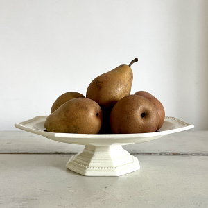 Creil et Montereau Octagonal Cake Stand 