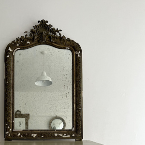 Distressed 19th Century French Mirror 