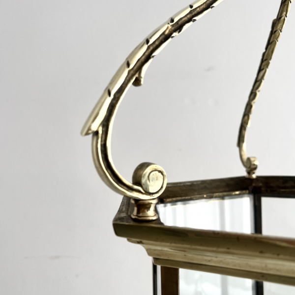 A mid 20th Century brass Regency style hall lantern  image