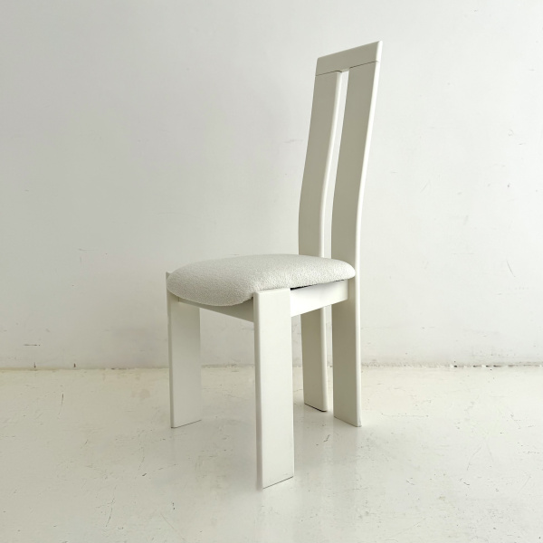 A set of 8 post modern Italian dining chairs by Pietro Costantini.  image