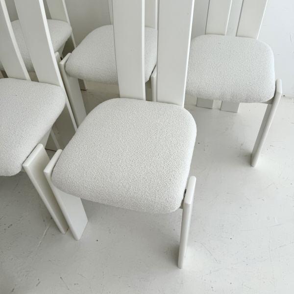 A set of 8 post modern Italian dining chairs by Pietro Costantini.  image