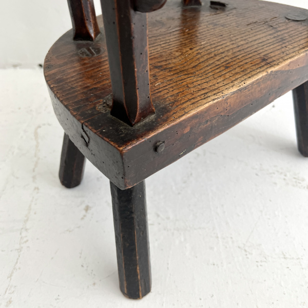18th century 5 legged Welsh Childs chair  image