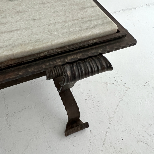 1940s Steel and Marble French table  image