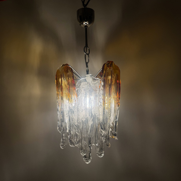 A 1960s Italian Mazzega Murano Flames chandelier  image