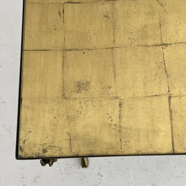 Maison Ramsay gold leaf and brass table image