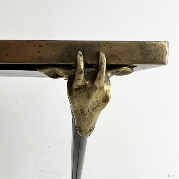 Maison Ramsay gold leaf and brass table image